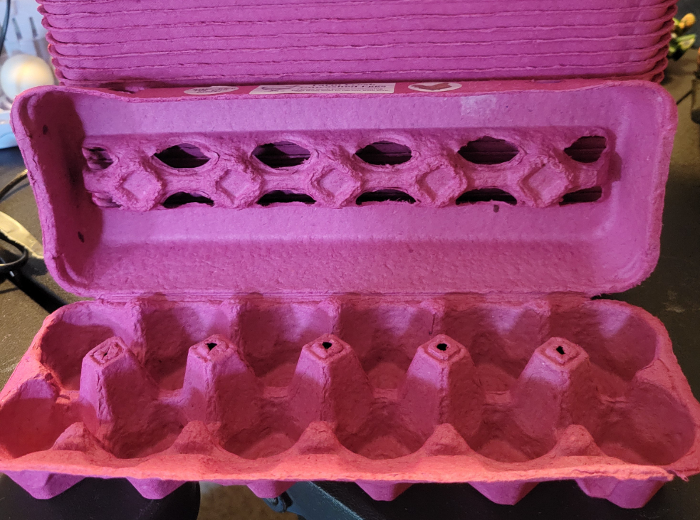 EGG CARTON KIT, HOT PINK, 12 CELL