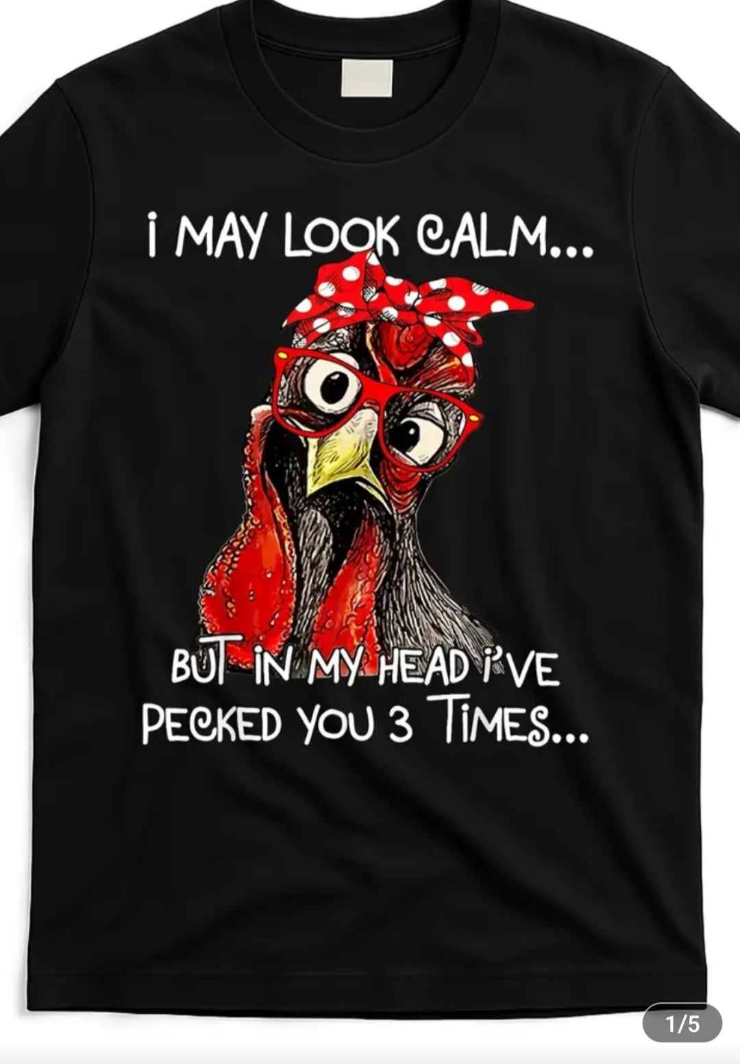 UNISEX T-SHIRT, (I May Look Calm)