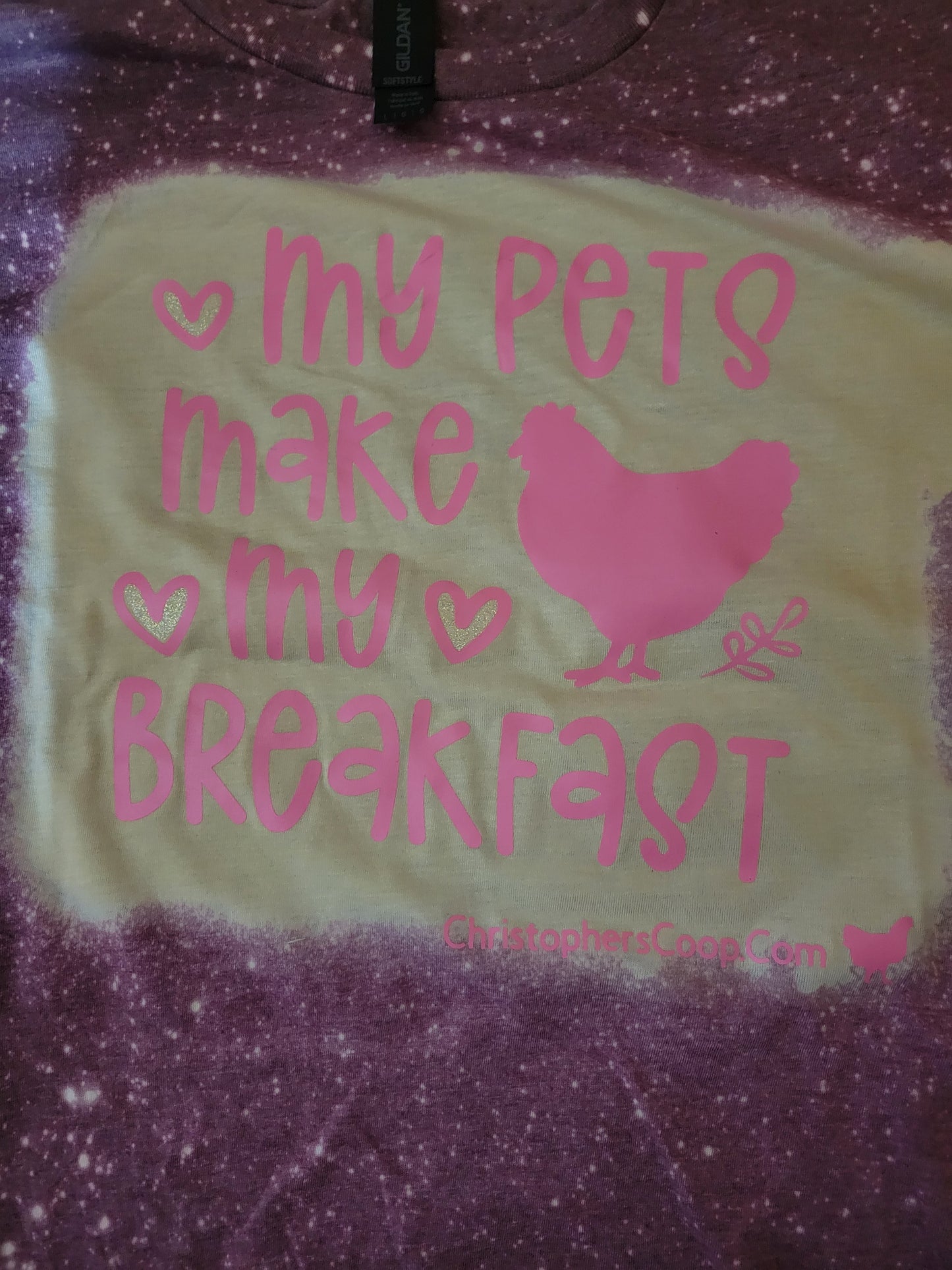 2XL GRAPHIC T-SHIRT "PETS MAKE MY BREAKFAST"