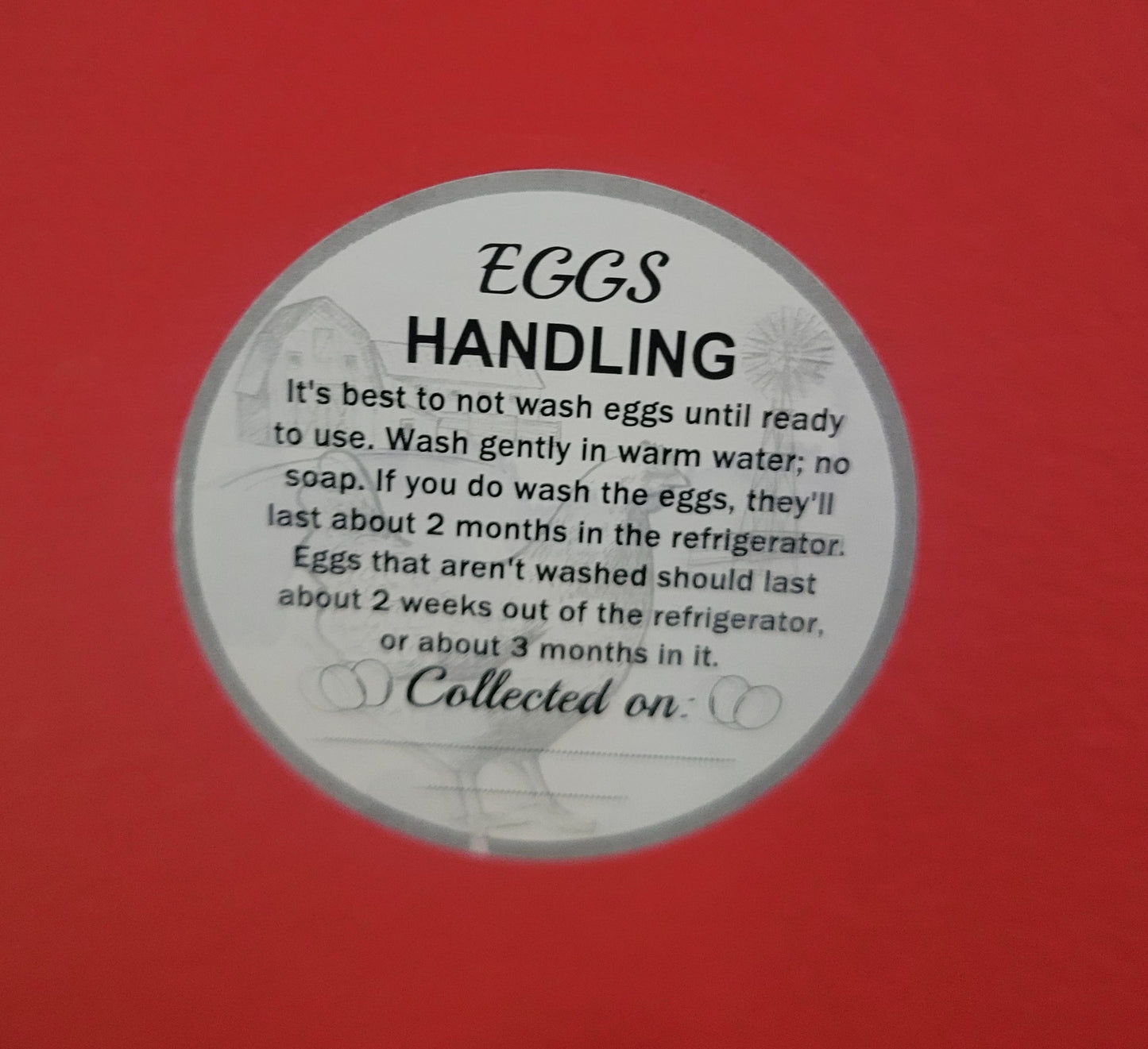 Colorful Egg Carton Kits, MIX and MATCH the Colors, Safe Handling Stickers Included.
