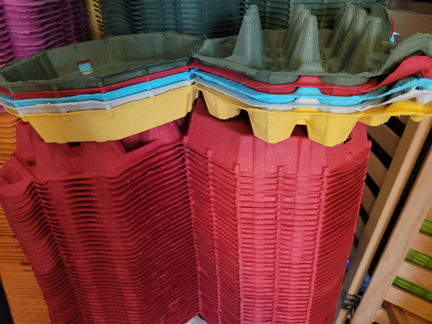 OCTOGON full dozen, egg carton kits. 15 cartons for with safe handling stickers and cards.