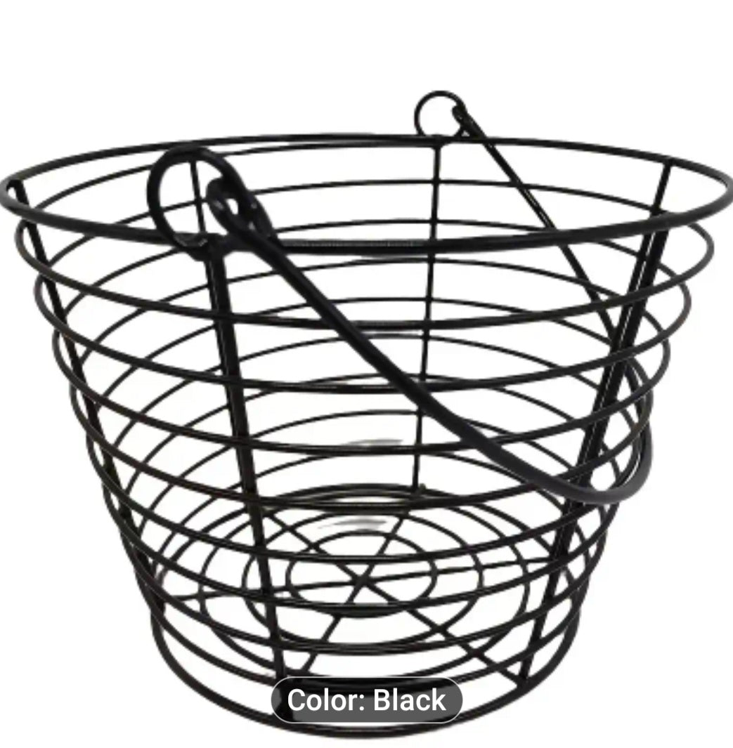 Egg Collection Basket - Black