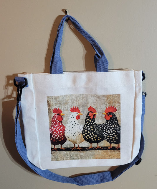 Tiny Crazy Chicken Lady Tote
