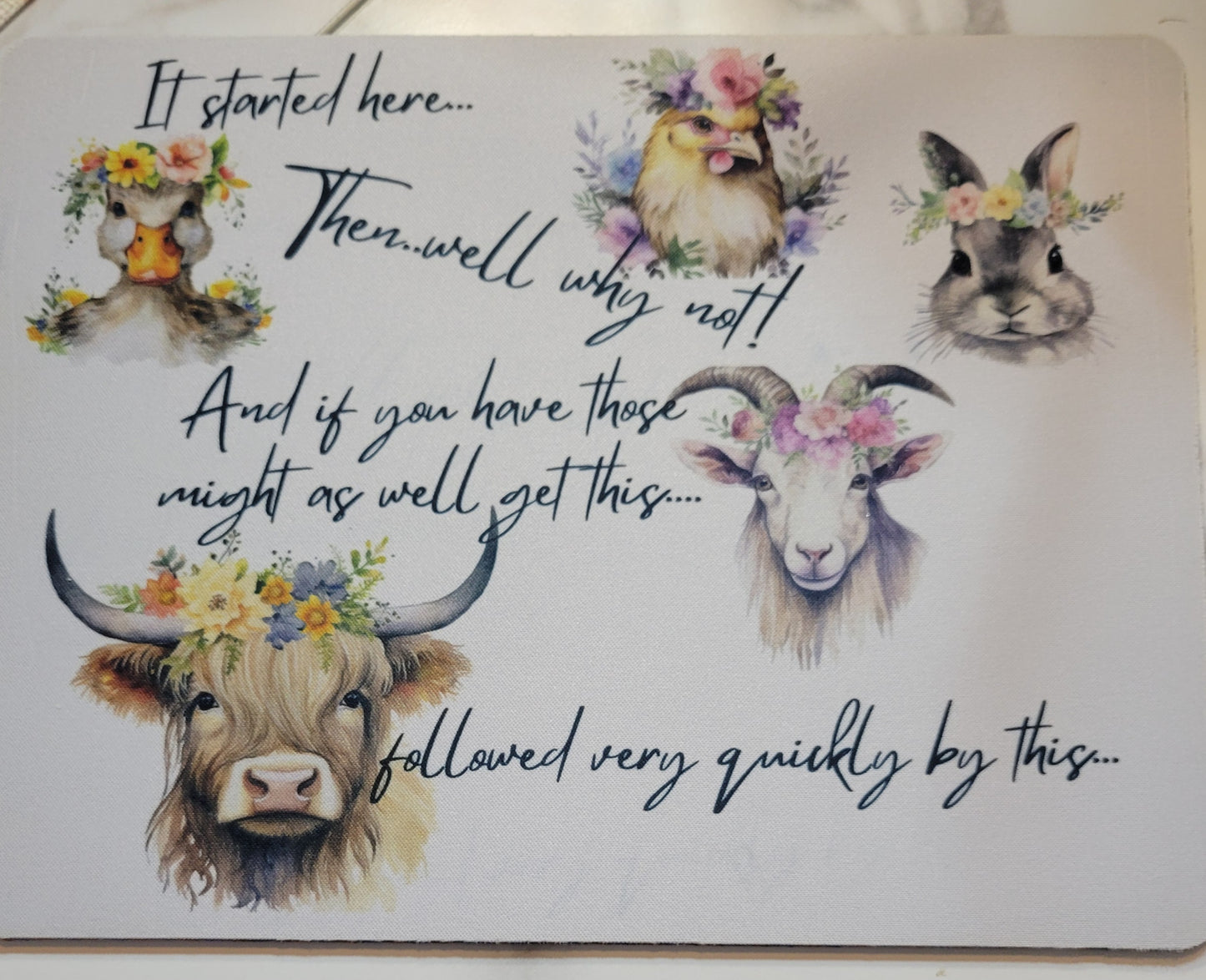 Mouse Pad 8 inch x 9 inch