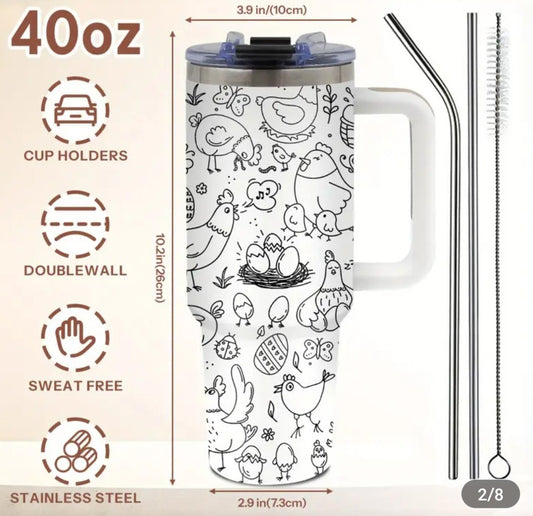 40 oz Stainless Steel Tumbler