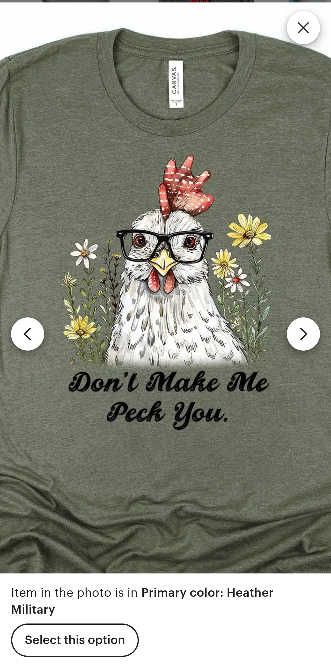 Women's T-Shirt (Don't Make Me Peck You.)
