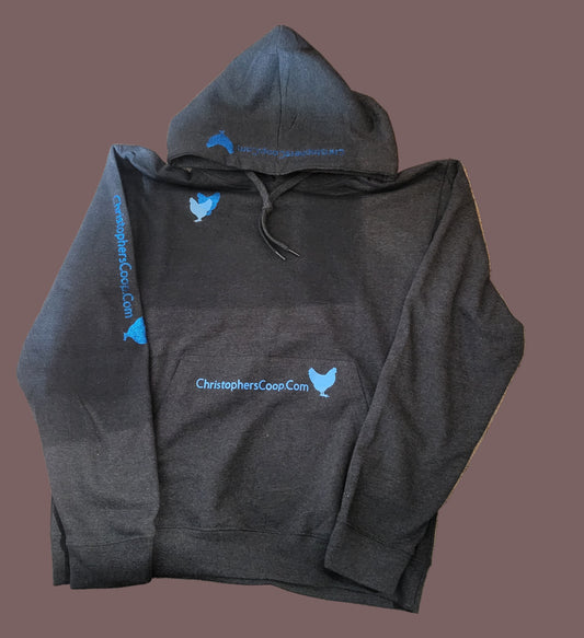 2XL CHRISTOPHER'S COOP HOODIE BLOCK HEN GRAPHIC