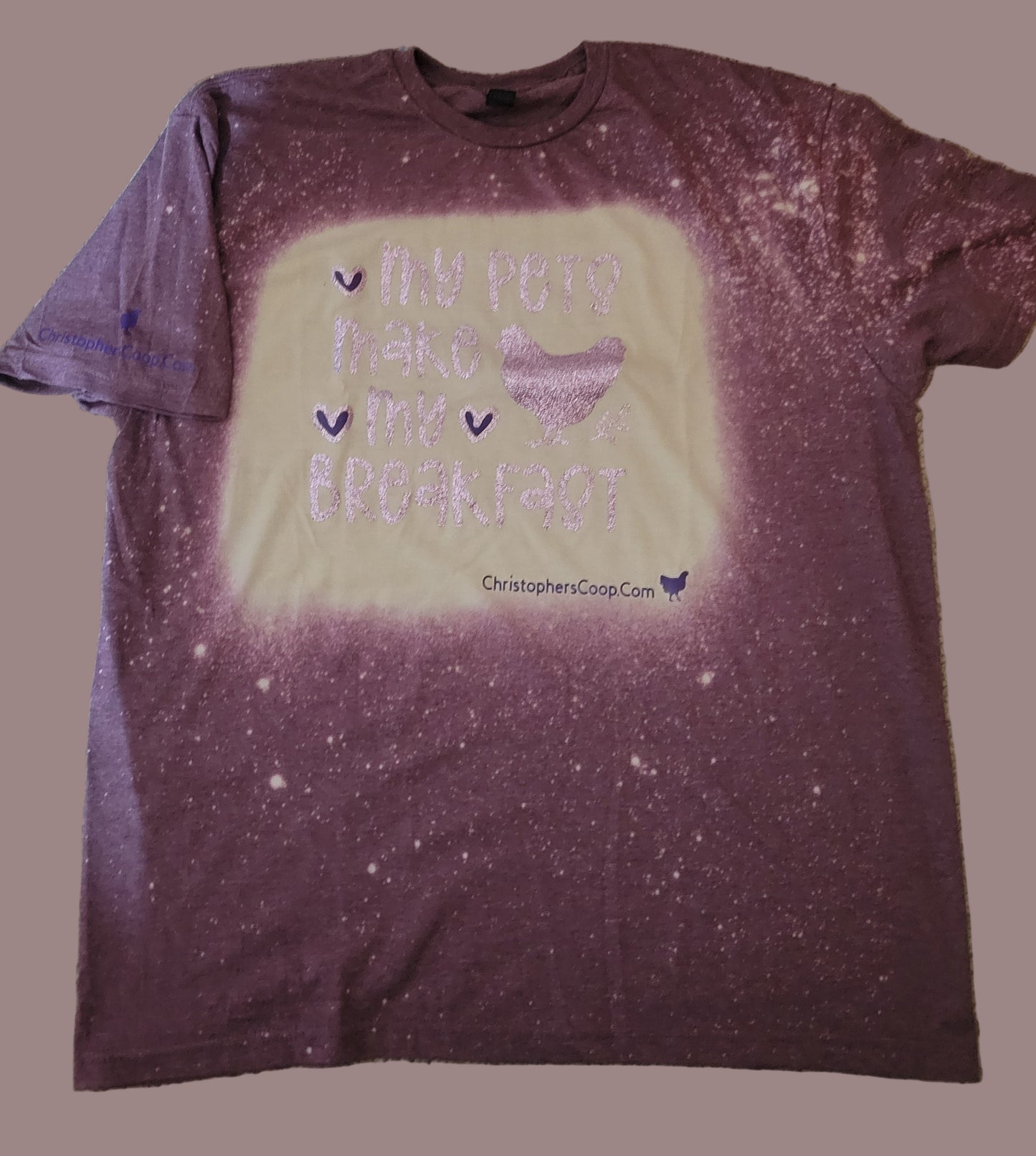 2XL GRAPHIC T-SHIRT "PETS MAKE MY BREAKFAST"