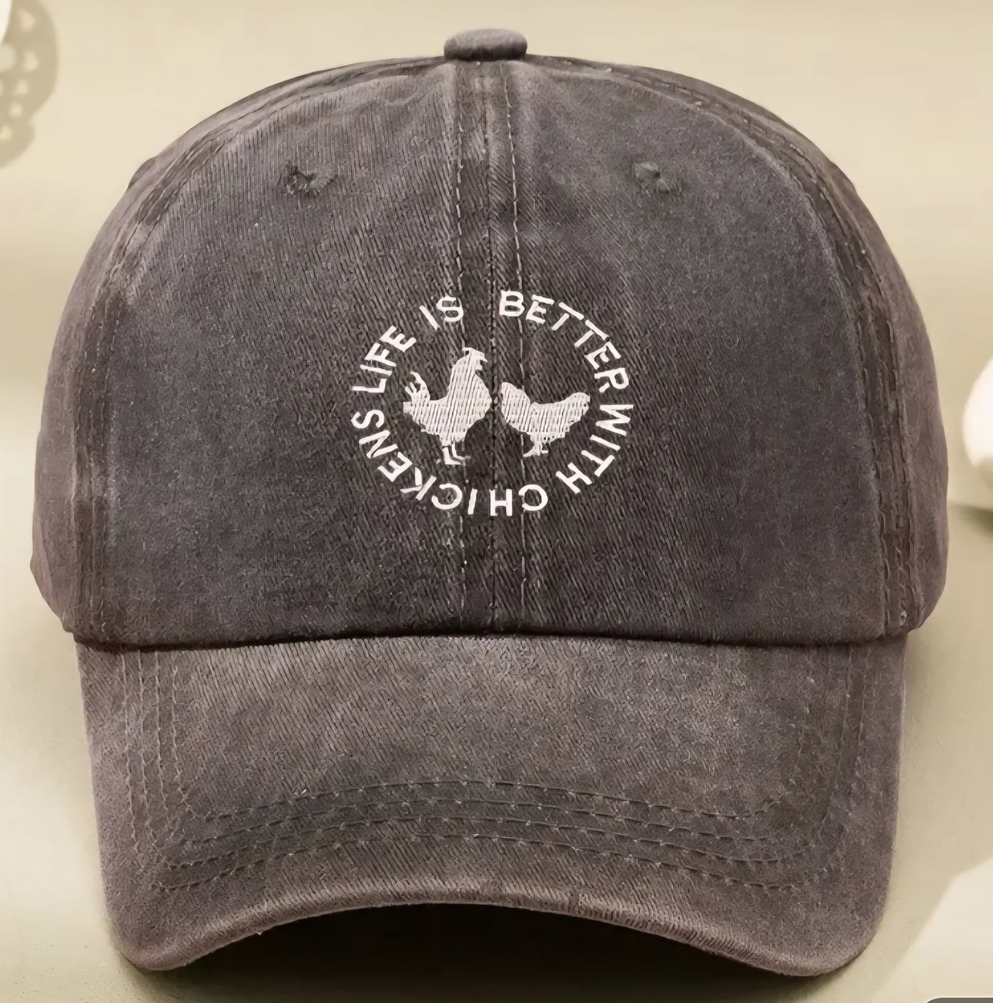 Ball Cap (Life is Better with Chickens)